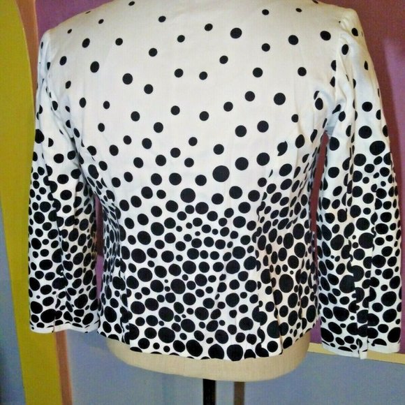 ISABEL USA Zip Blazer Jacket White with Various si - Picture 2 of 7